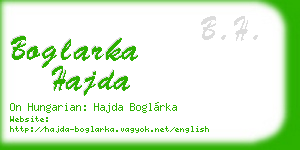 boglarka hajda business card