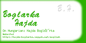 boglarka hajda business card